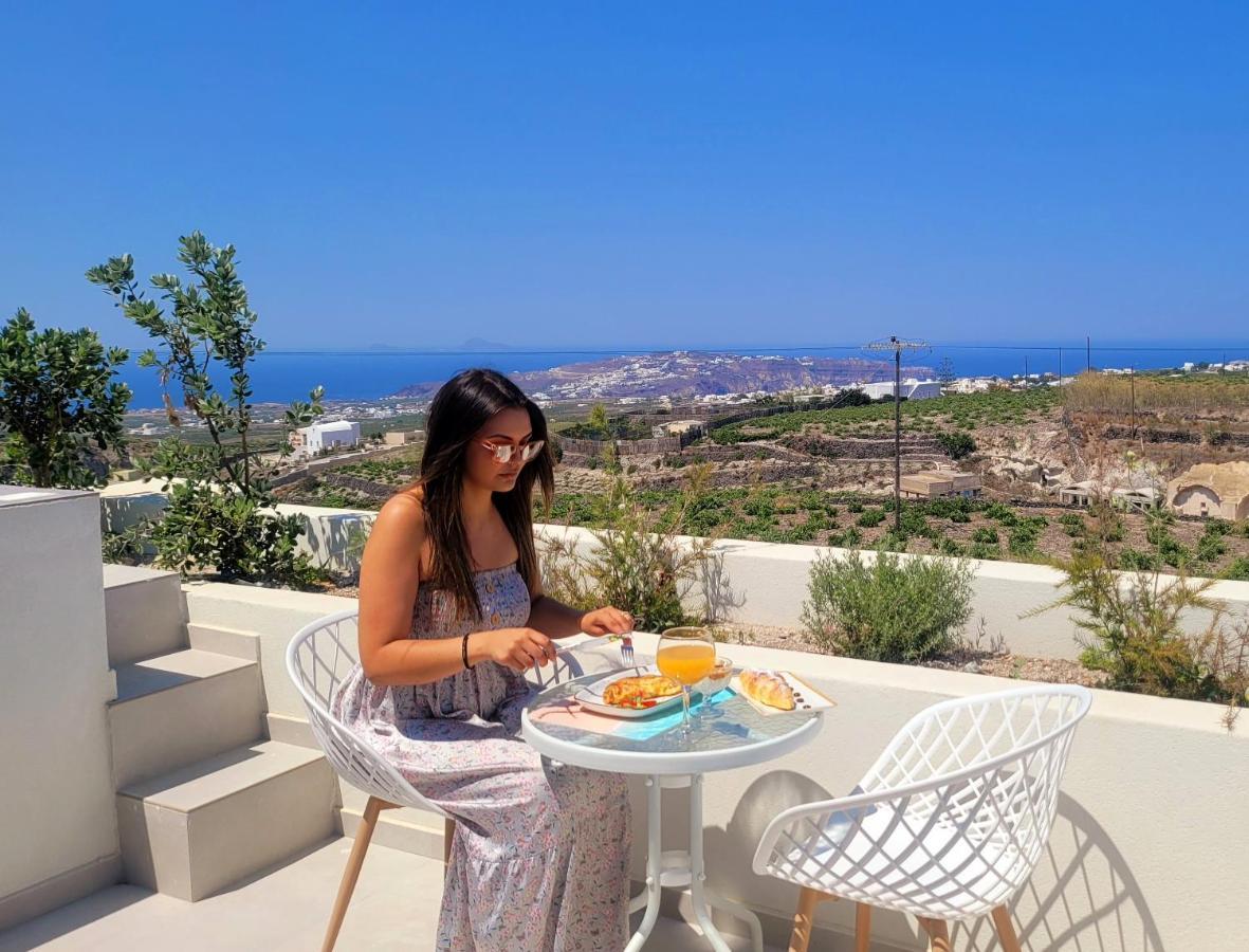 Vista Al Mar Santorini Villa Pýrgos Buitenkant foto